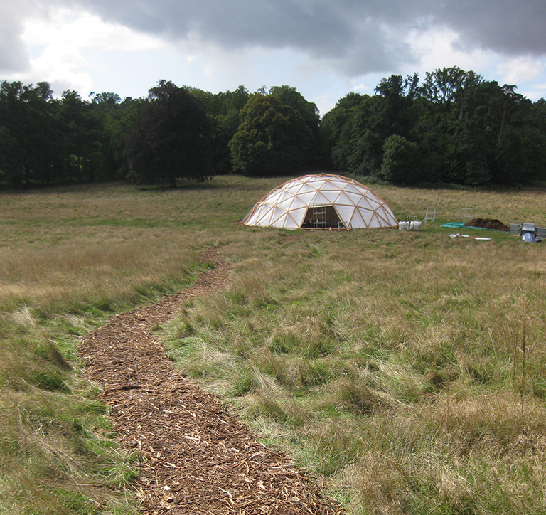 Geodesic Dome for POC21, D.A.T. Pangea