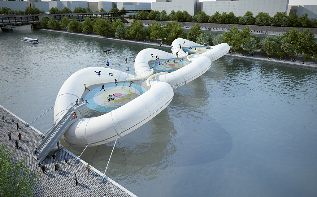 Trampoline-bridge, by Atelier Zundel Cristea ©DR