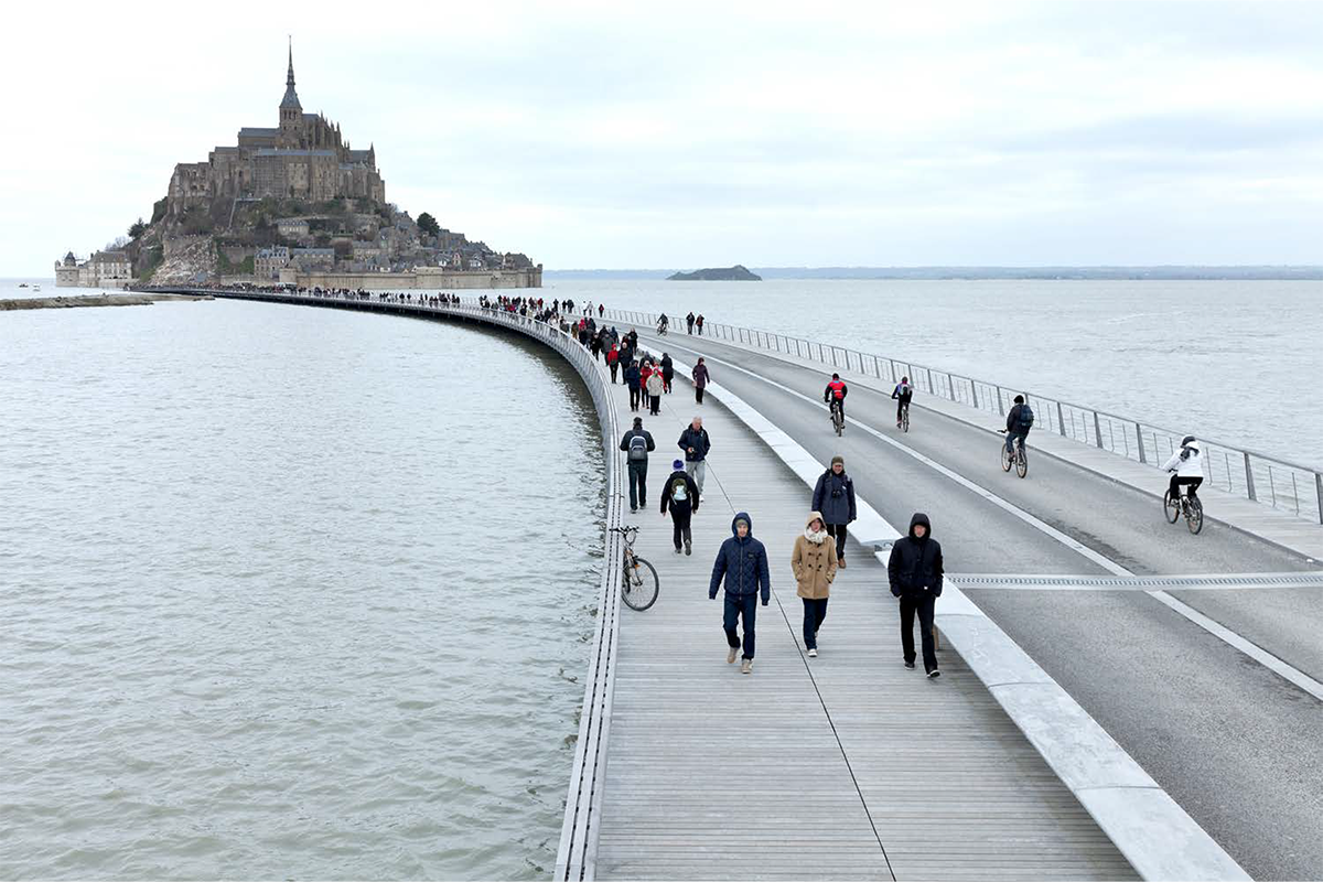 Jetée du Mont Saint Michel ©DR