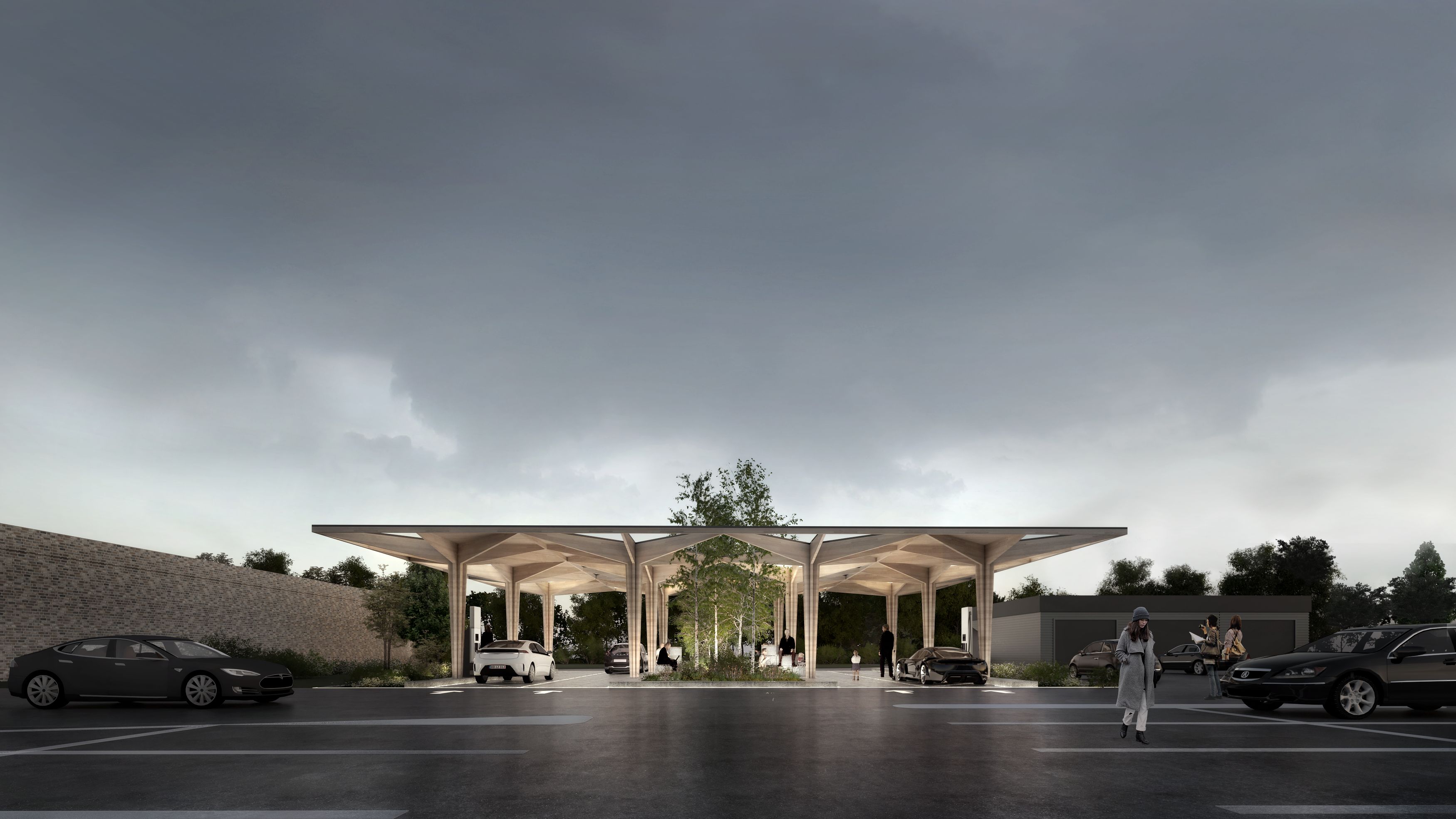 L Architecture D Aujourd hui Ultra Fast Charging Station COBE L l-architecture-d-aujourd-hui-ultra-fast-charging-station-cobe-l
