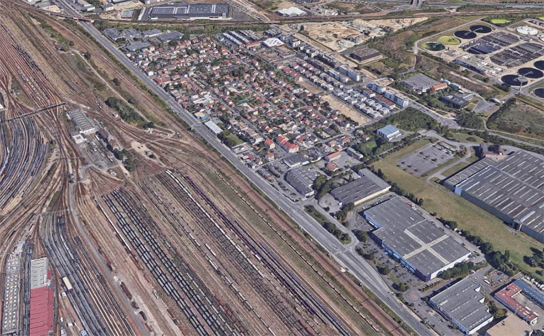 Road N6, to be « reclassified », between Créteil-Pompadour and Valenton © Google Maps