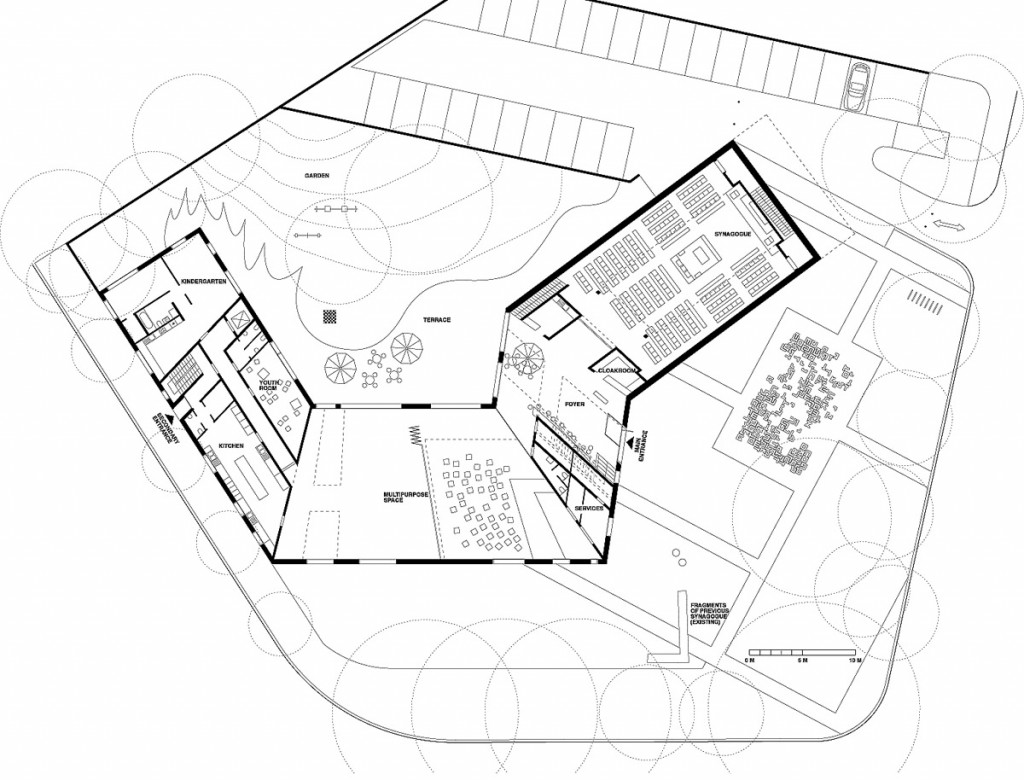 Plan du rez-de-chaussée © Manuel Herz Architects