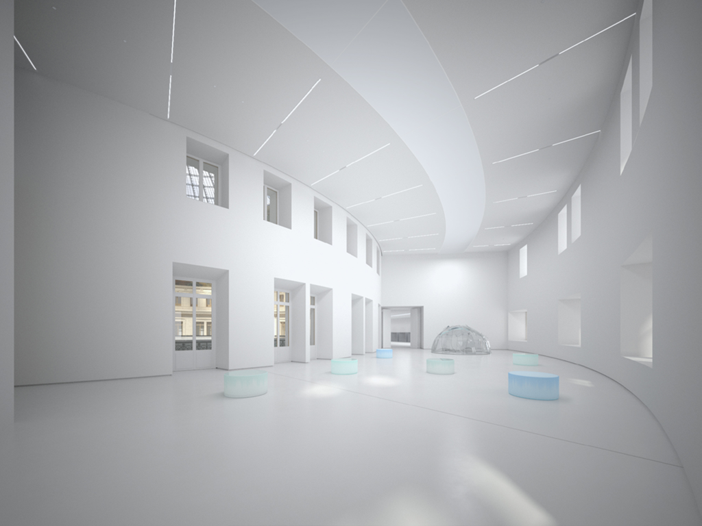 3D simulation © ArtefactoryLab, Tadao Ando Architects & Associates, NeM / Niney & Marca Architectes, Agence Pierre-Antoine Gatier