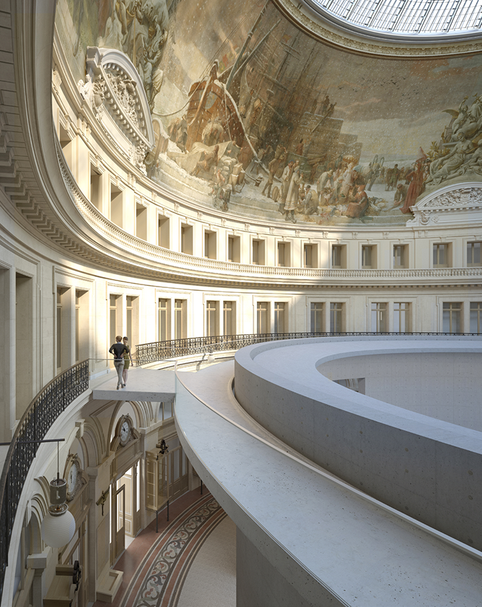 3D simulation © ArtefactoryLab, Tadao Ando Architects & Associates, NeM / Niney & Marca Architectes, Agence Pierre-Antoine Gatier