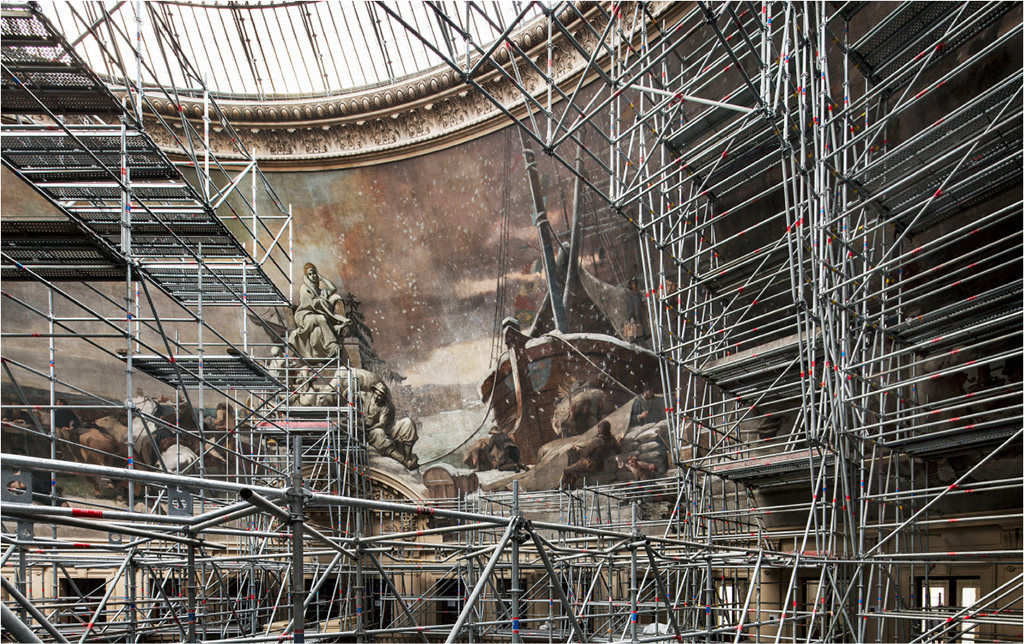 Collection Pinault museum - construction work © Patrick Tourneboeuf