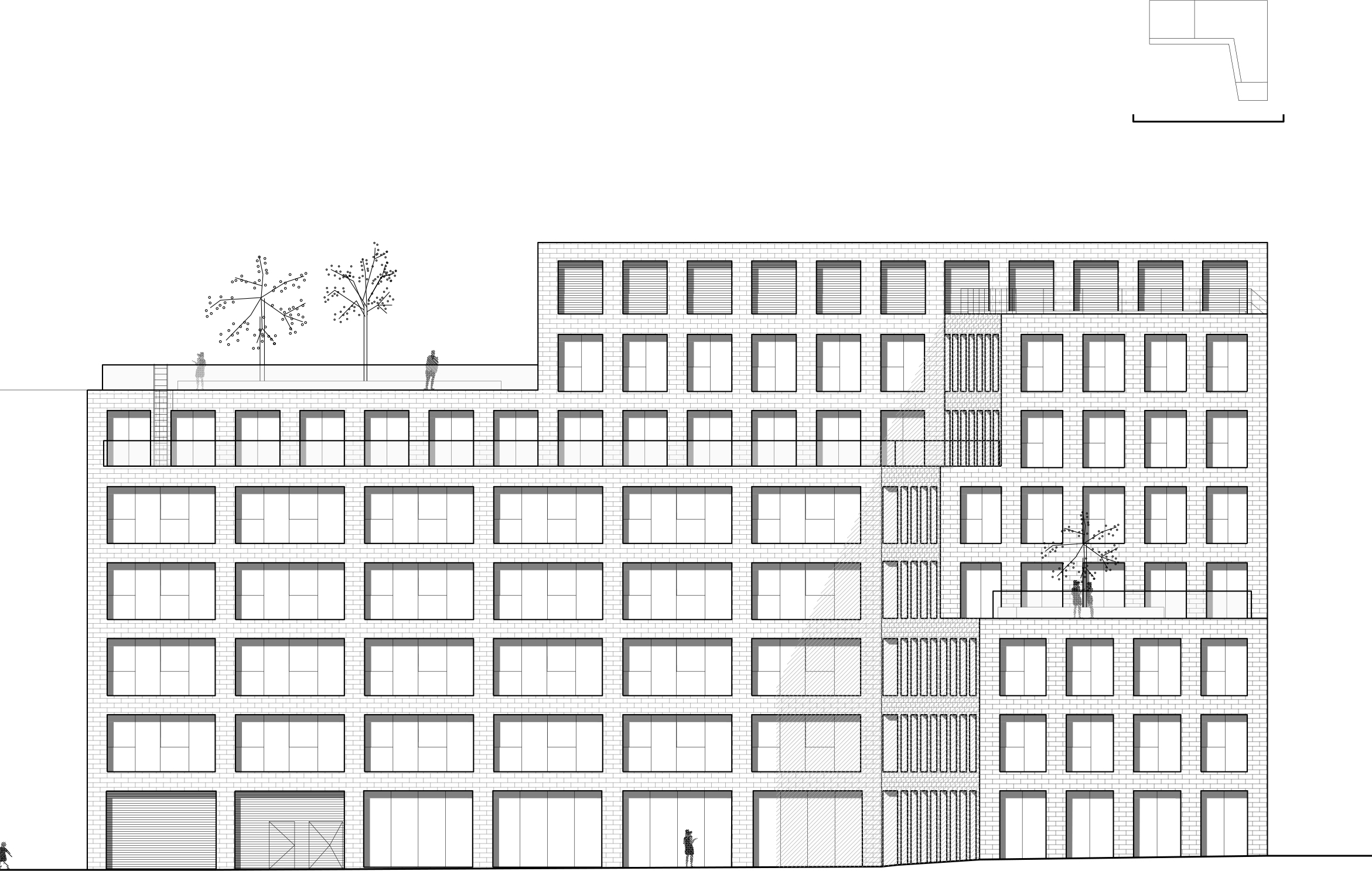 Façade Sud 1 / 300 © Atelier Zündel Cristea