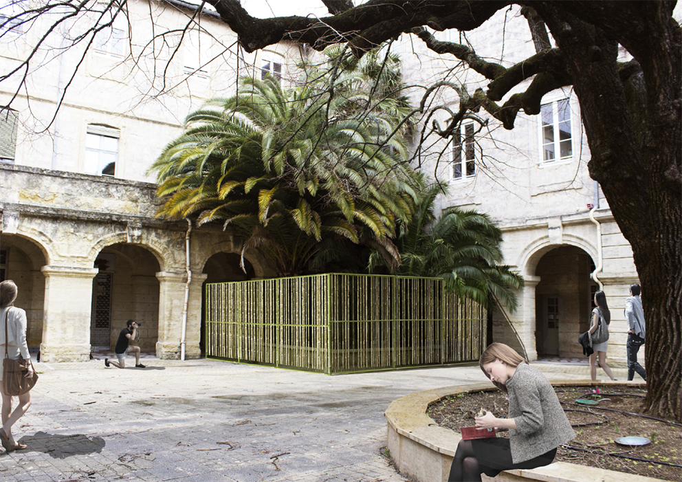 Installation 8 : Les 1000 Bambous © Co-conception Rectorat ENSAM FAV
