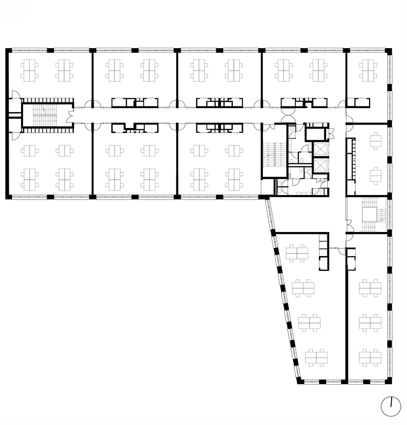 Plan R+1 1 / 300 © Atelier Zündel Cristea