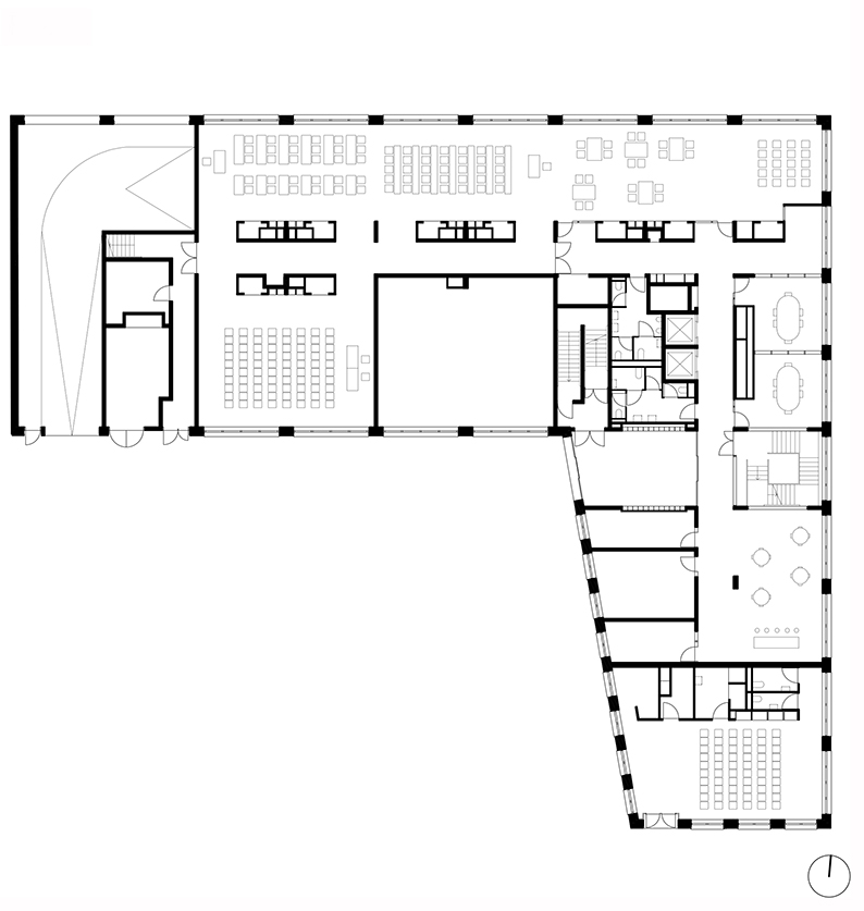 Plan RDC 1 / 300 © Atelier Zündel Cristea
