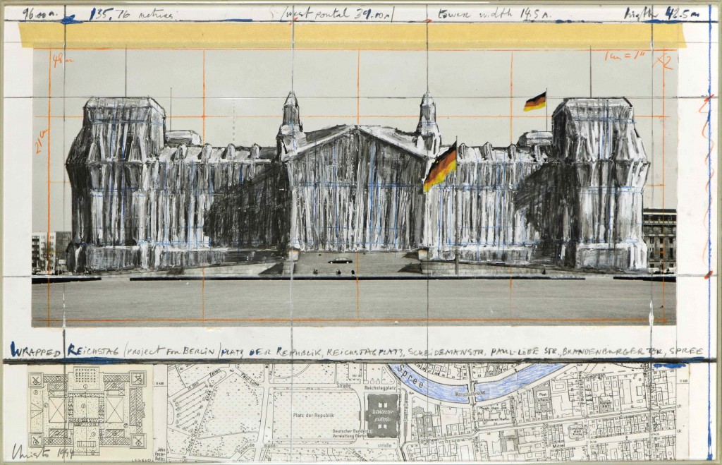 Wrapped Reichstag (Project for Berlin) © Christo