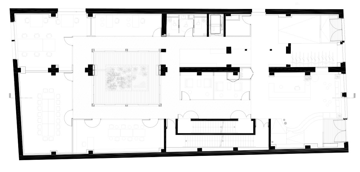 ground floor plan © NeM / Niney et Marca Architectes