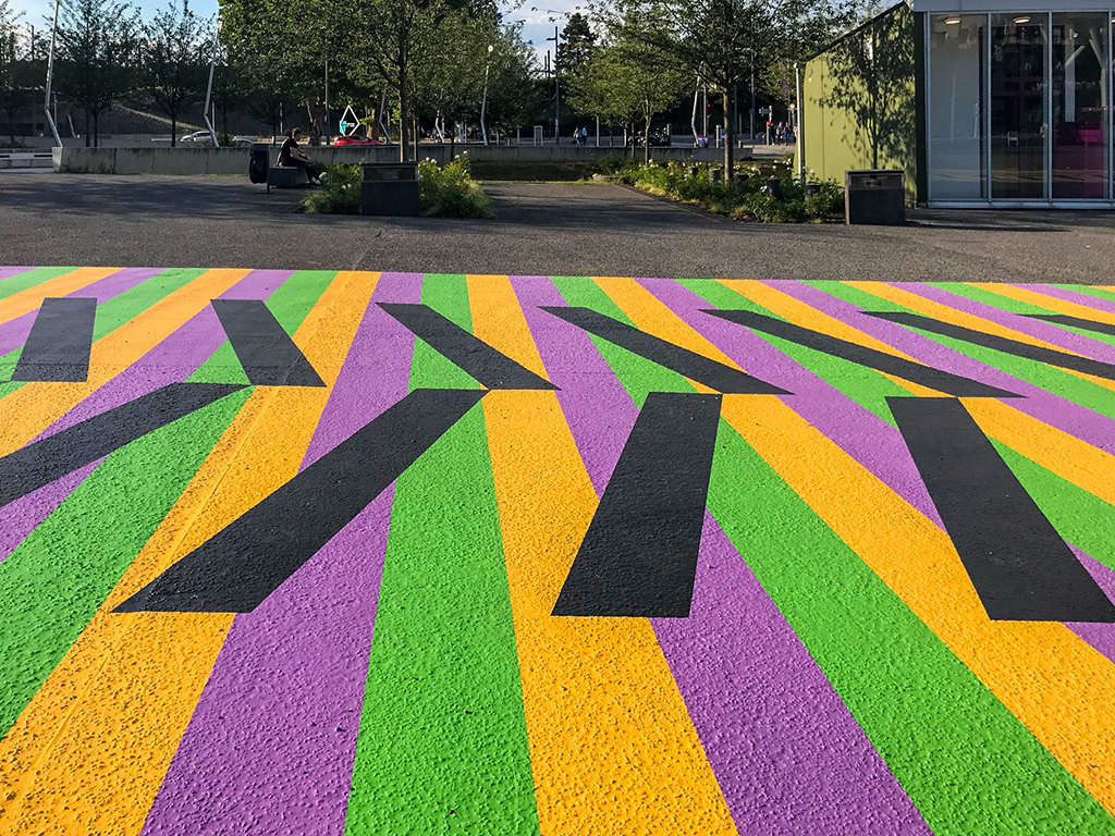 Carlos Cruz-Diez - Environnement Chromatique, 2018 - Intervention éphémère © Adagp, 2018