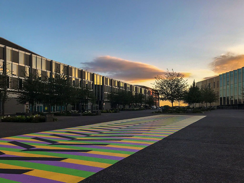 Carlos Cruz-Diez - Environnement Chromatique, 2018 - Intervention éphémère © Adagp, 2018