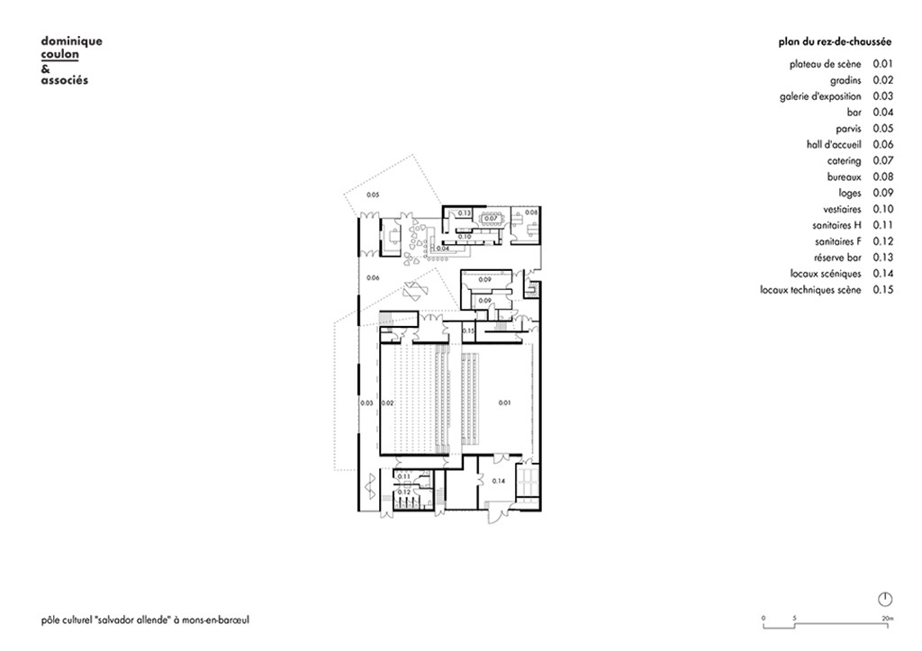 Plans des façades, coupes ©Dominique Coulon & Associés