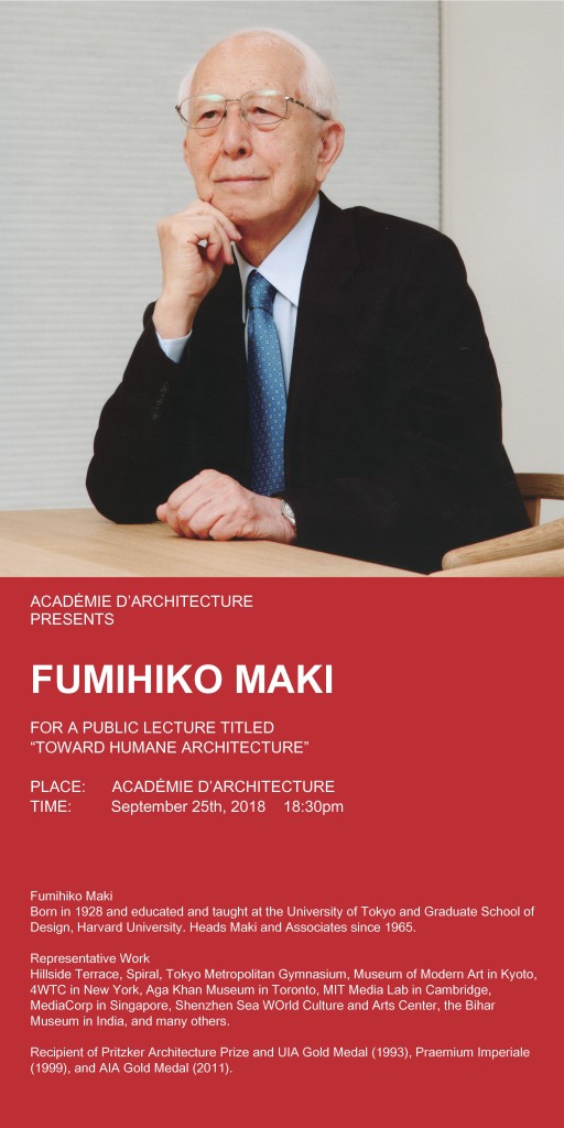 Fumihiko MAKI © Académie d’Architecture