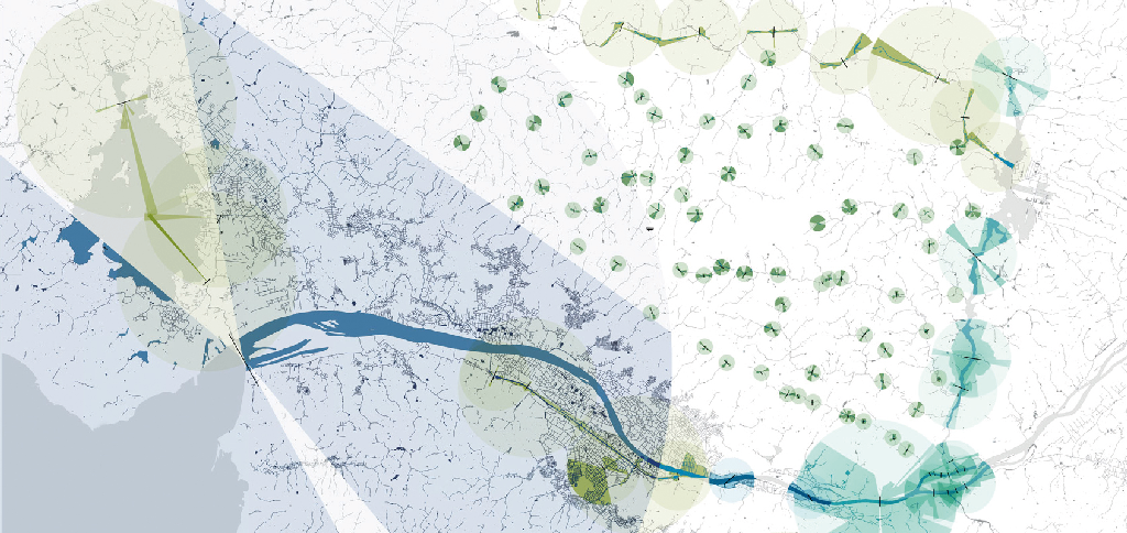 ”Edges to edges”, research for the metropolis of Nantes-Saint-Nazaire, 2014 © Agence Ter