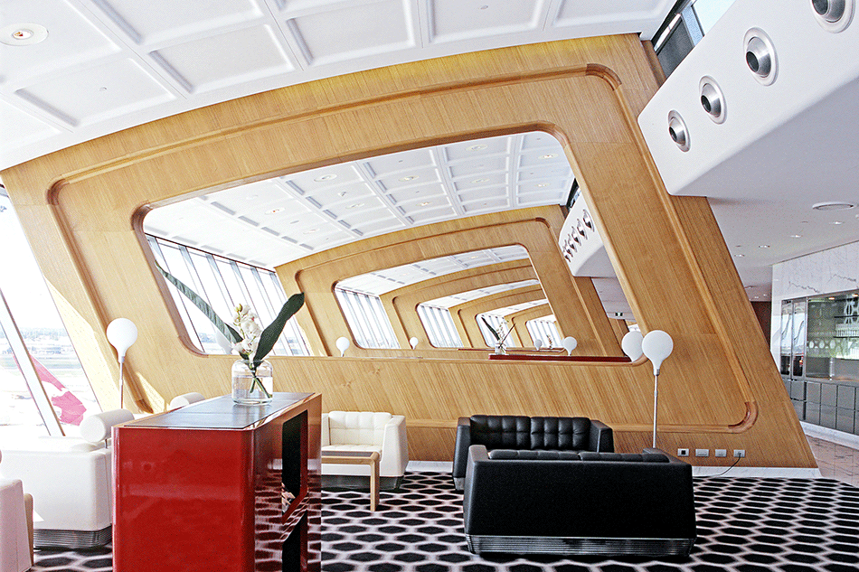 Qantas First Lounge, en association avec Marc Newson, Sydney, 2007 © Thomas Bloch