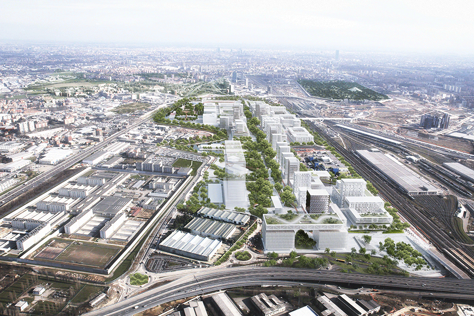 Park des sciences et de l'innovation, Milan, Italie, en cours © CRA team (Gary di Silvio, Gianluca Zimbardi) and Arch018