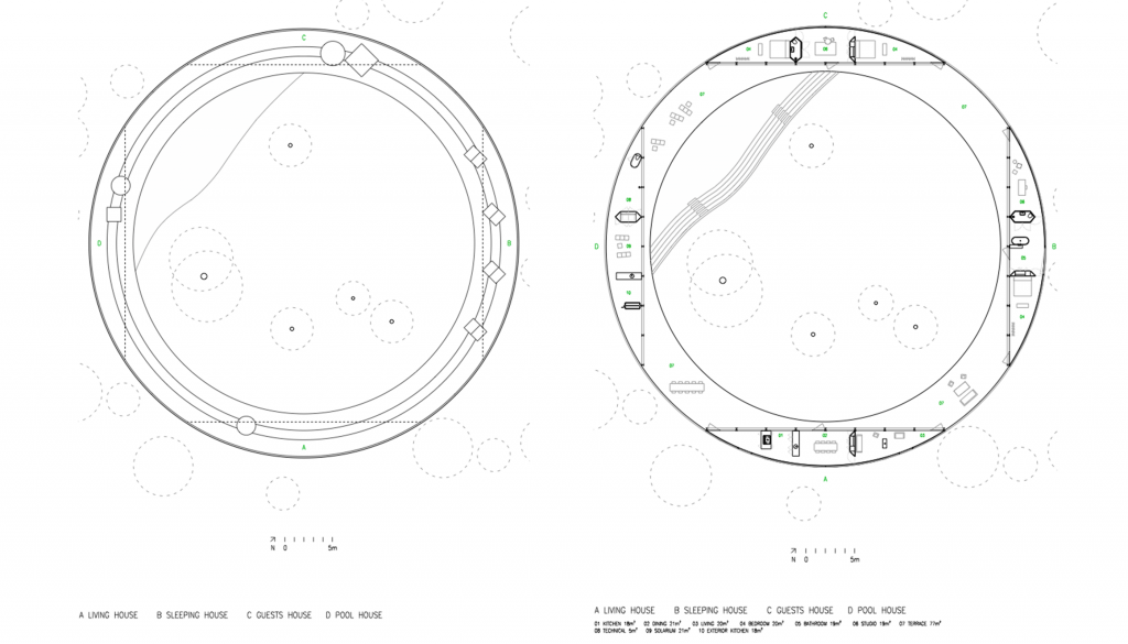 Plan de toiture, plan du niveau © OFFICE