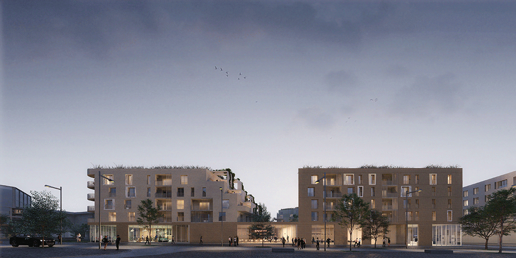 Construction d’un ensemble de logements, Châtenay-Malabry Parc Centrale, © Atelier(s) Alfonso Femia & Diorama