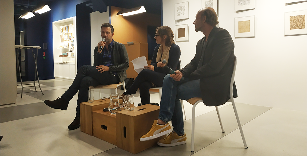 From left to right: Stéphane Maupin, Emmanuelle Borne et Raphaël Vital-Durand © Victorien Diaz