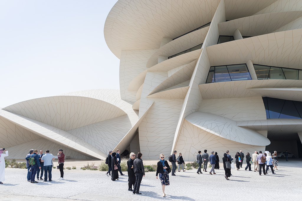 The new National Museum of Qatar designed by Ateliers Jean Nouvel © Iwan Baan