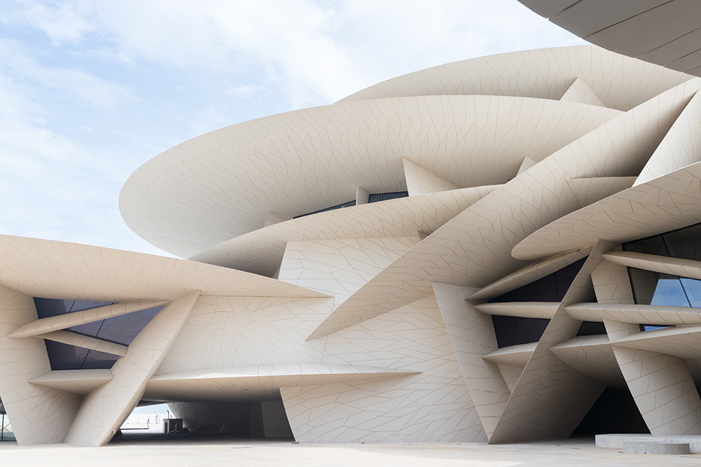 The new National Museum of Qatar designed by Ateliers Jean Nouvel © Iwan Baan