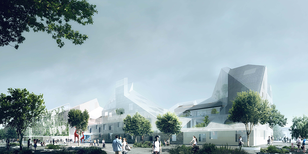 Groupe scolaire Hortense, Bordeaux, livraison prévue en 2020 © EGA Erik Giudice Architecture