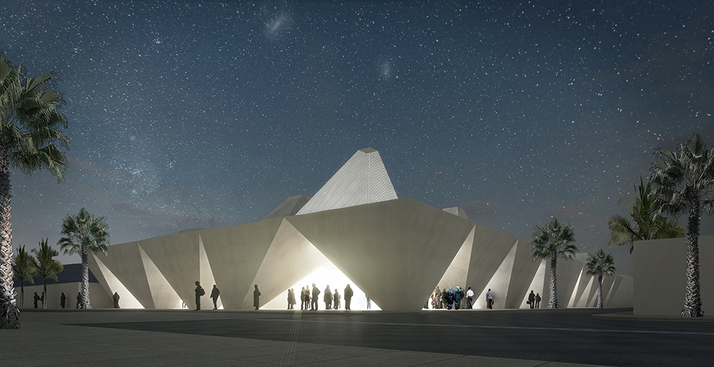 Musée et Centre culturel « La grande escale », Maroc, livraison prévue en 2020 © EGA Erik Giudice Architecture