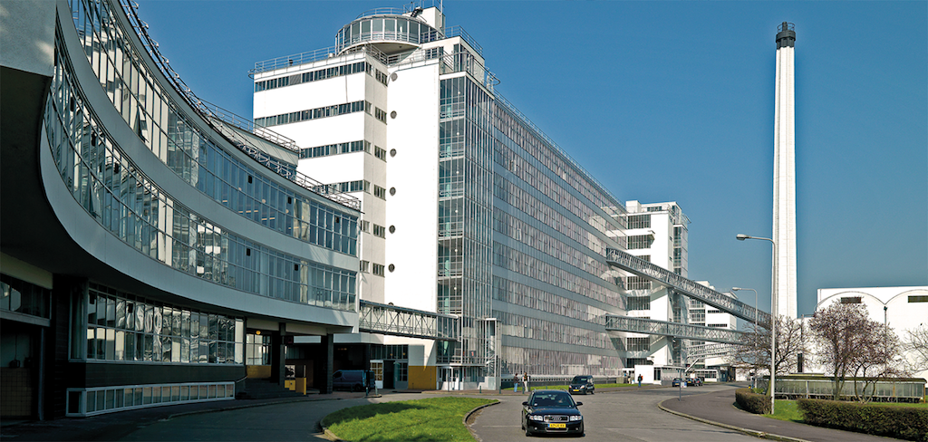 L'usine Van Nelle’s à Rotterdam, réhabilité par l'agence Wessel de Jonge Architecten en 2004.