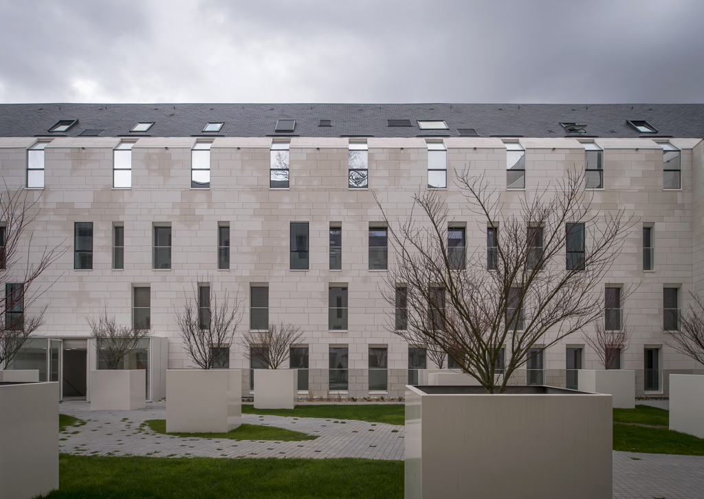 Leibar & Seigneurin, 123 logements, pôle associatif, crèche et jardin public pour Nantes Métropole Habitat, Nantes, France, 2018. © Patrick Miara