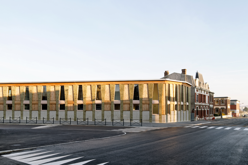 Pôle éducatif du Val de Scarpe, Arras (59), Ville d’Arras, avec Boris Bouchet Architectes. © Pascal Amoyel