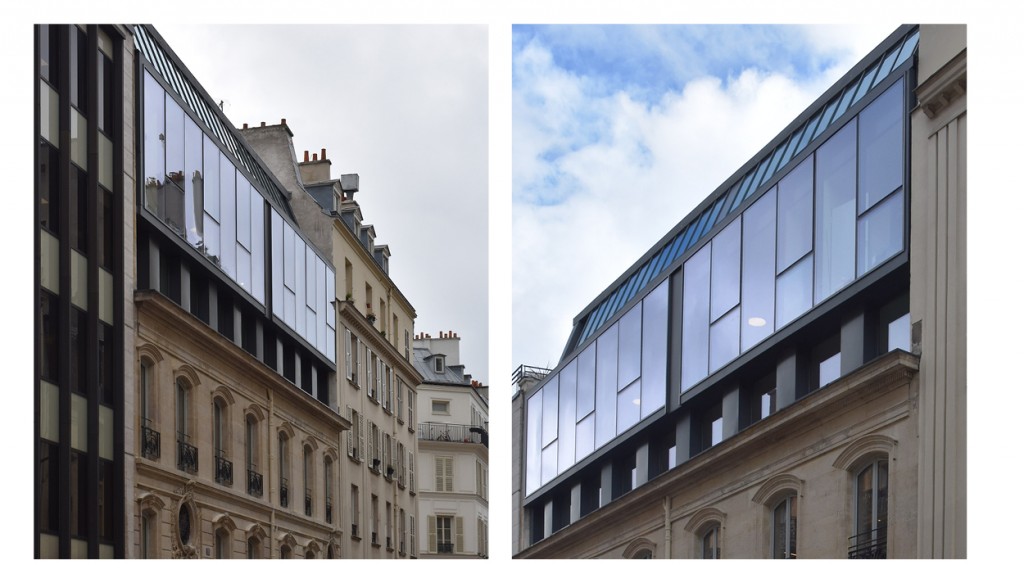 Log Architecture, Réhabilitation d'un double hôtel particulier avec surélévation, Paris, 2019.