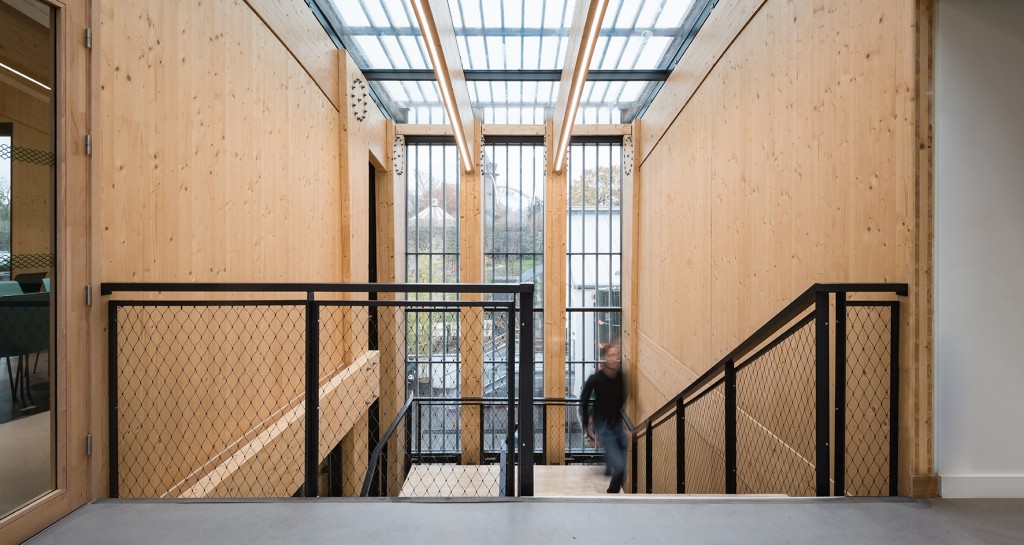 Boréal, un bâtiment neuf situé dans le Jardin d’Acclimatation à Paris, livré en 2019. Photo © Baptiste Lobjoy