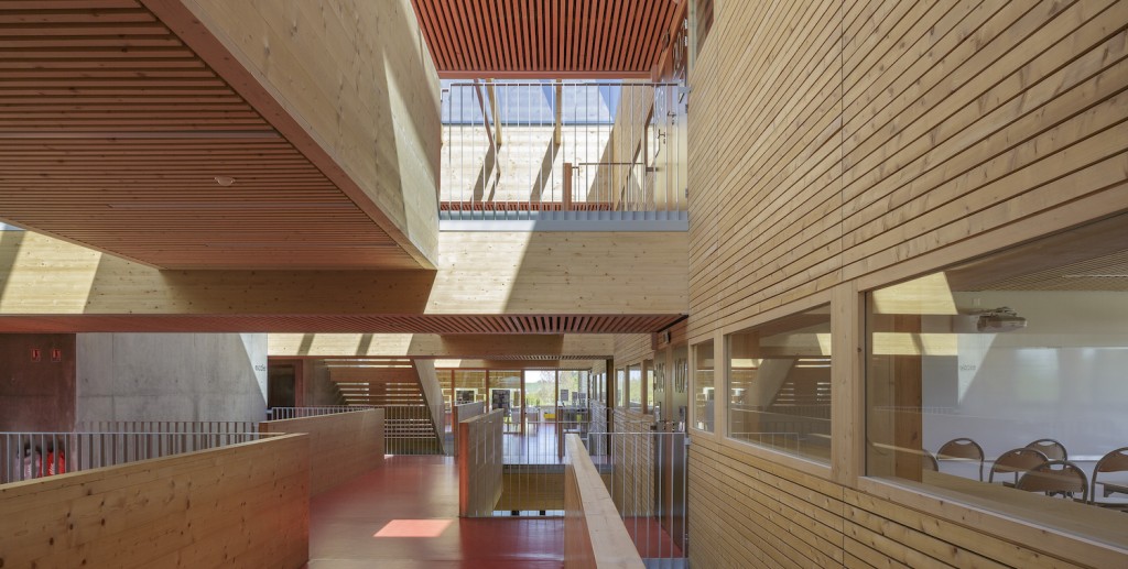 Collège à Broons (France), Dietrich-Untertrifaller Architectes, ©Julien Lanoo