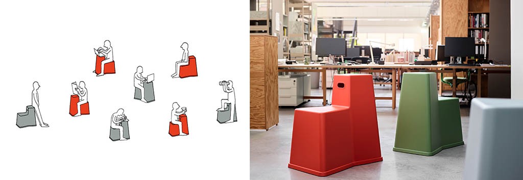 Stool Tool, Konstantin Grcic, 2016 Drawing Copyright : Leo Rothmoser