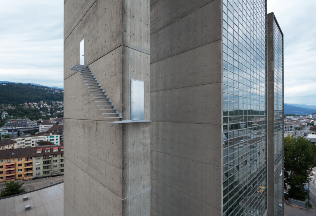 Lang/Baumann. Beautiful Steps #2. Acier zinc, aluminium anodisé. 2009 Bienne, Suisse © Lang/Baumann