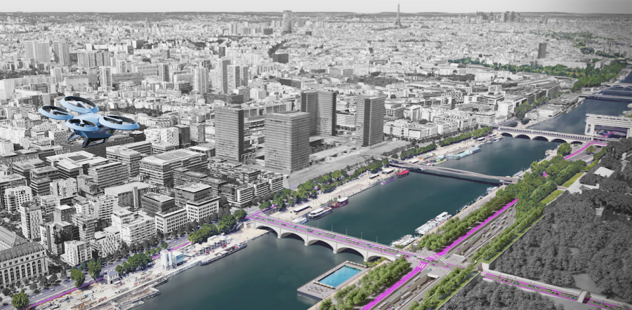 Les routes du futur du Grand Paris, 2018-2019 © RSHP 2019.