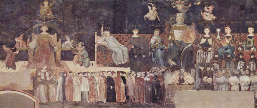 Ambrogio Lorenzetti, Allégorie du Bon Gouvernement, 1338-1339 